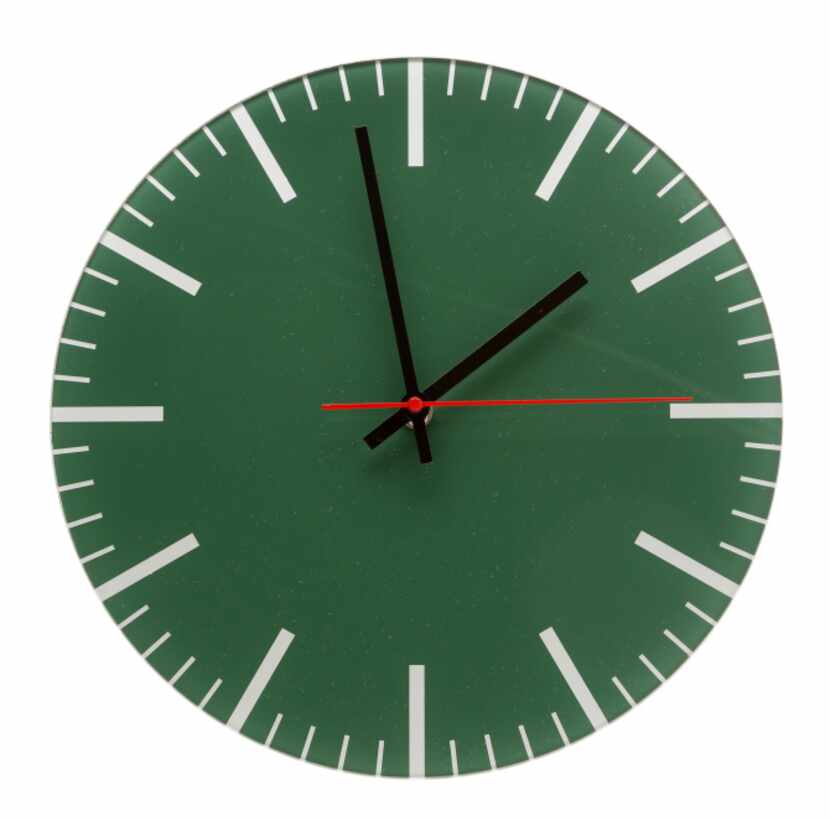 It’s a clock in a color that will stand the test of, ahem, time. “Classic” glass wall clock,...