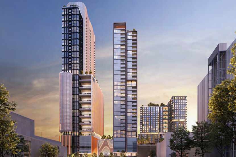 Atlanta-based Portman Holdings has updated its plans for a downtown Dallas block at Ross...