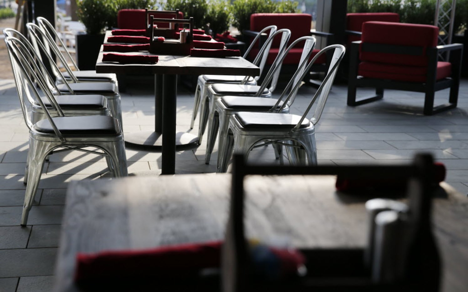 Patio area at the Happiest Hour in Dallas on Thursday, October 8, 2015. 