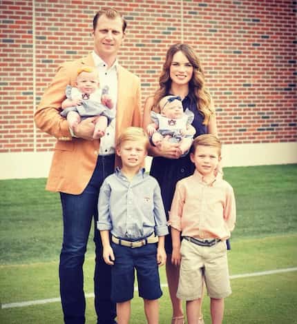 Rhett Lashlee, his wife Lauren and their four kids pictured in an undated photo during their...