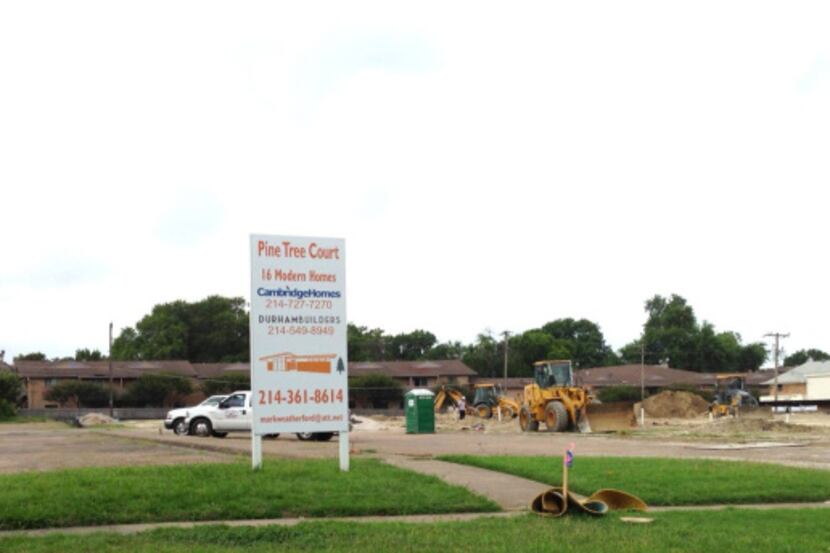 The Pine Tree Court home project on Ellsworth in East Dalllas will have 16 houses.