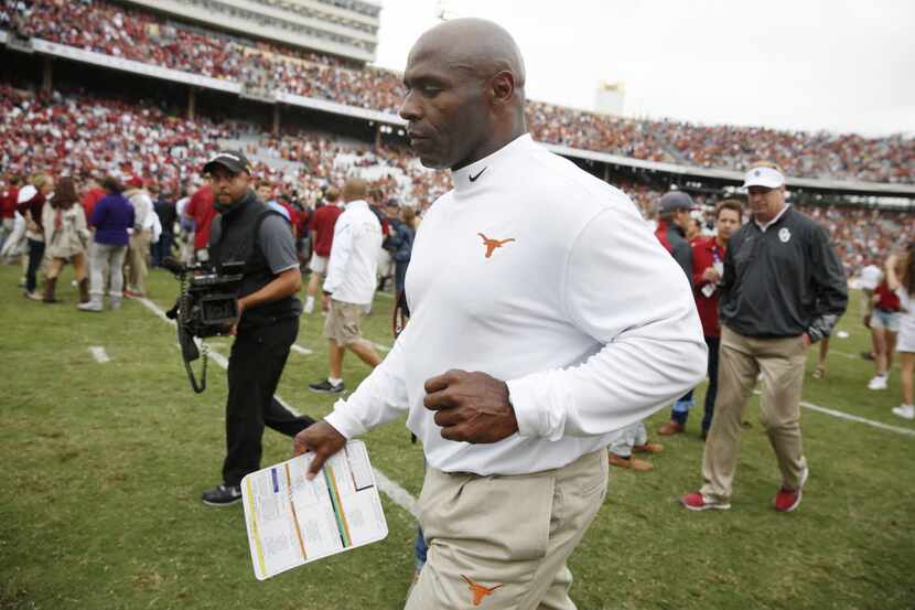 Texas Longhorns head coach Charlie Strong . (Andy Jacobsohn/The Dallas Morning News)