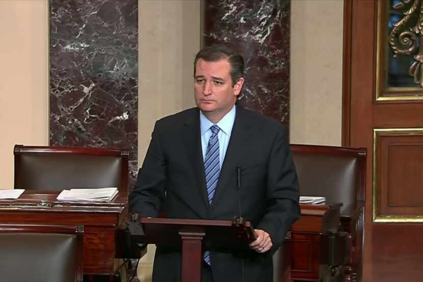  Sen. Ted Cruz tore into Republican congressional leadership for an hour on Mon., Sept. 28...