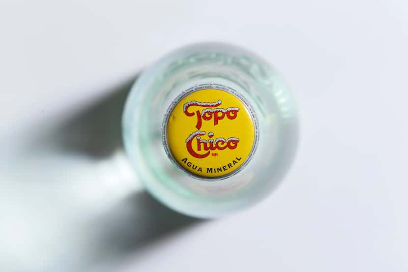 A bottle of Topo Chico