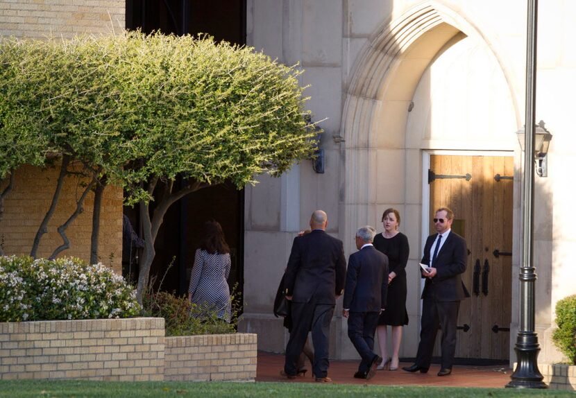  People arrived at Arlington Heights United Methodist Church on March 22 for the memorial...