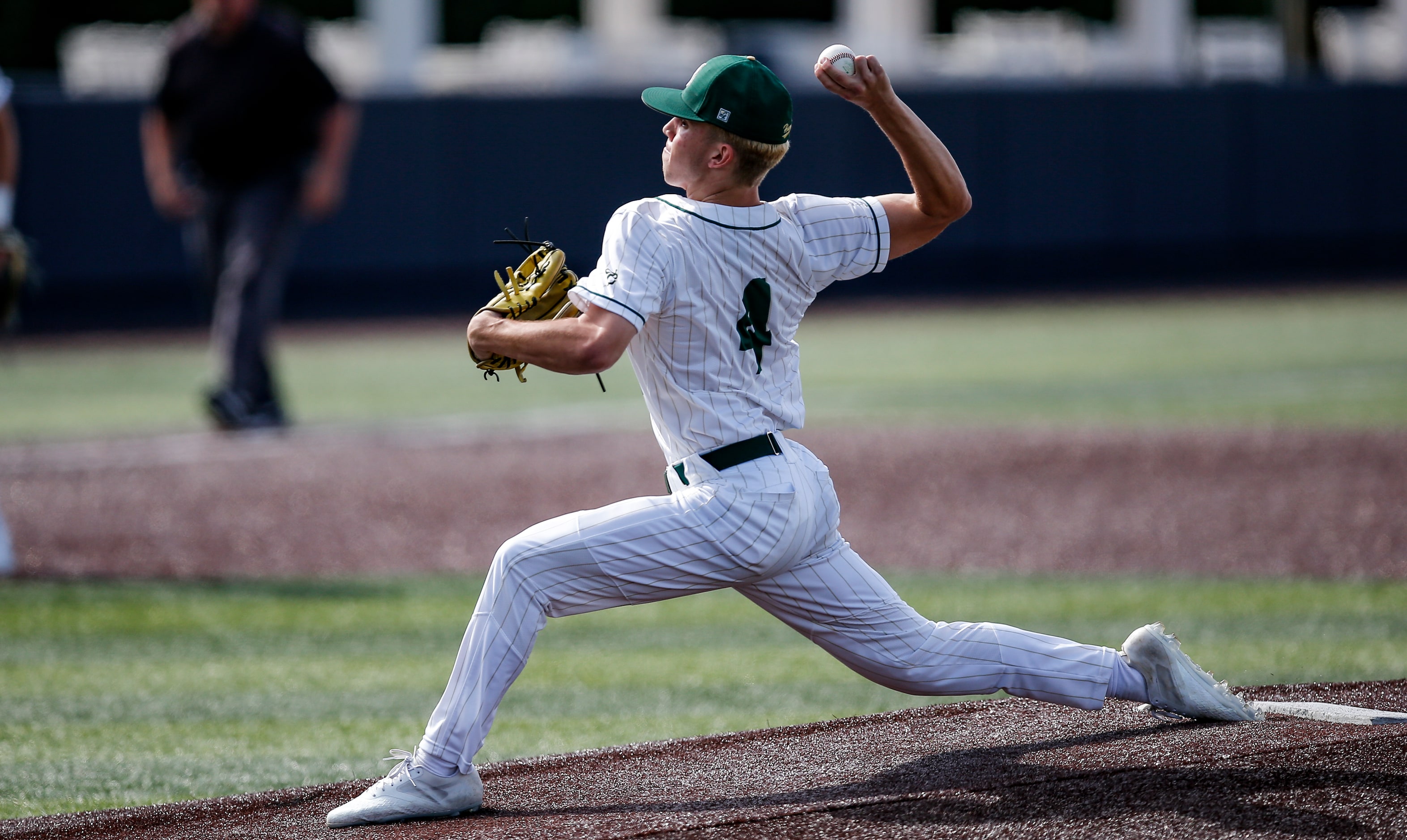 Birdville pitcher Mason Hardwick throws during the first inning of a high school Class 5A...