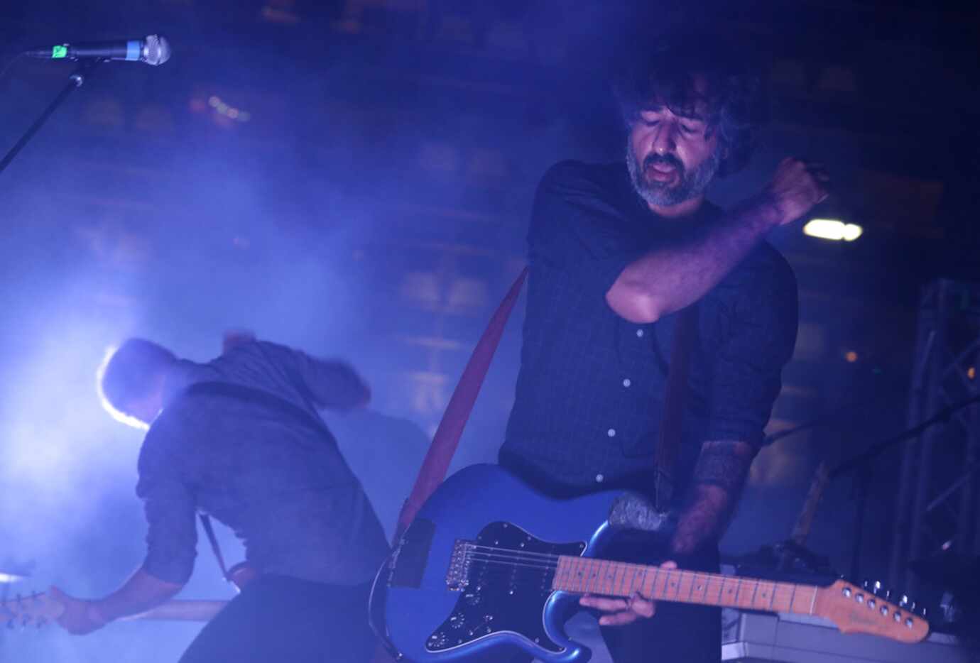 Guitarist Munaf Rayani of Explosions in the Sky performs during the Homegrown Music & Arts...