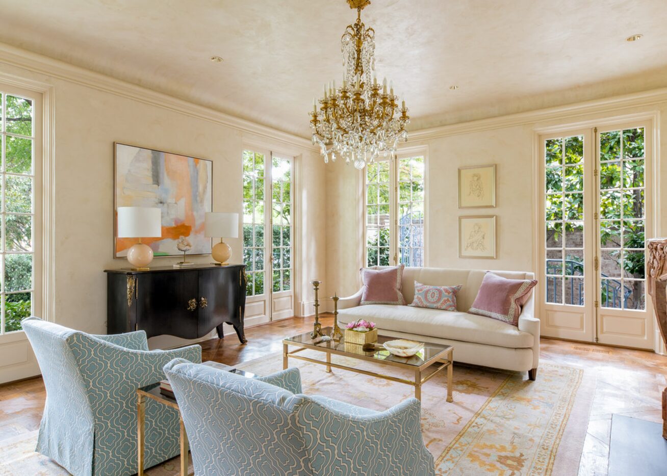 A living area at 4241 Lorraine Ave. in Highland Park.