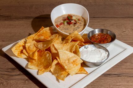 Don't freak out: This is ostrich queso. 