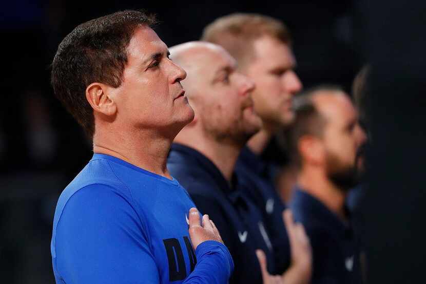 Mark Cuban said last summer he supported Mavericks and NBA players who chose to kneel during...