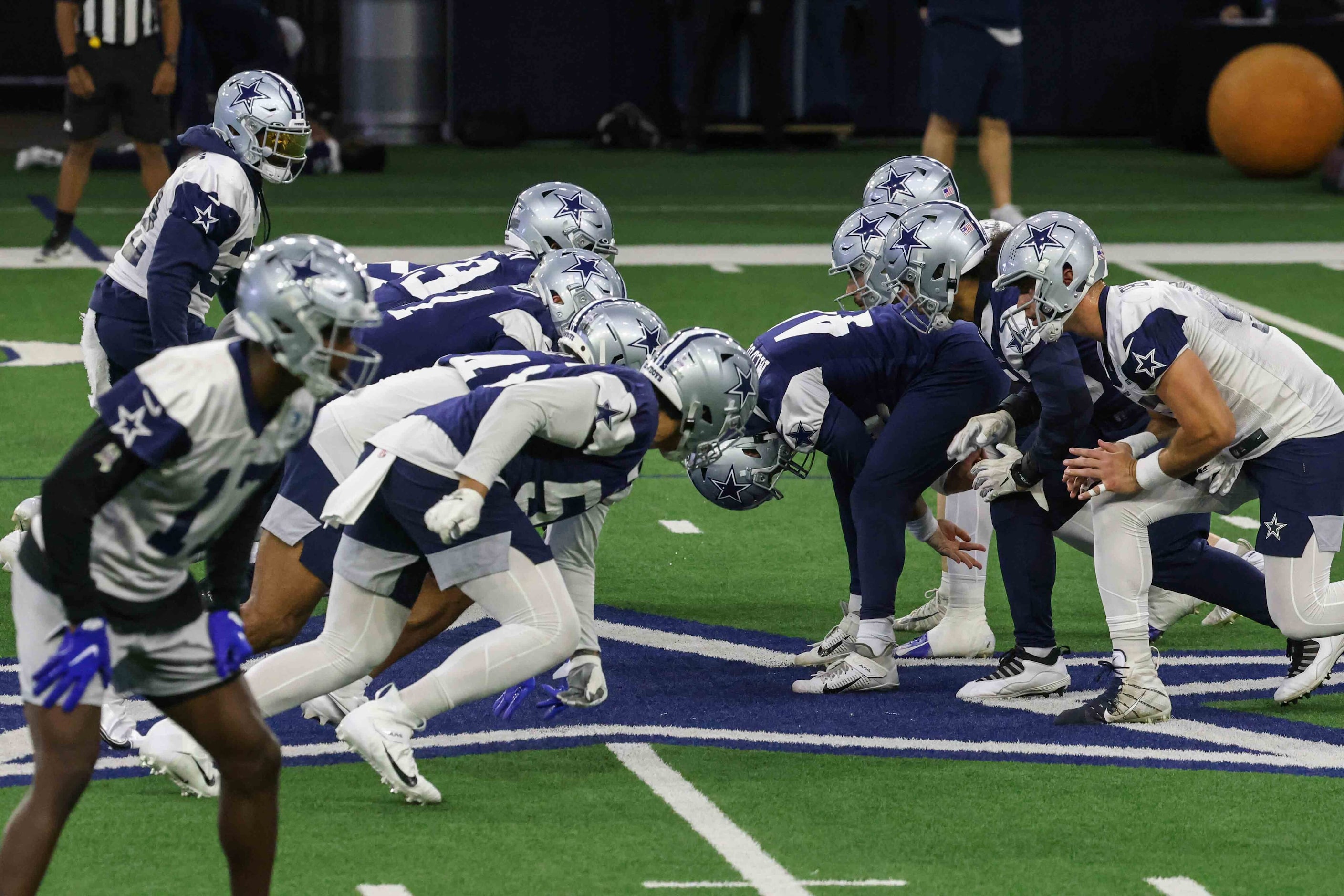 Cowboys' practice at the Ford Center in Frisco on Wednesday, October 27, 2021. (Lola...