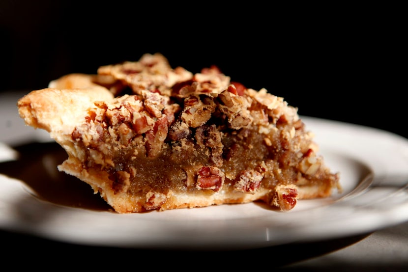 Emporium Pies' bourbon-pecan pie with shortbread crust pictured on November 1, 2013 at...