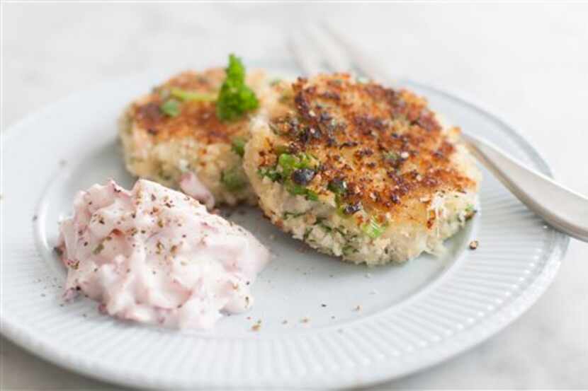 Receta para preparar shrimp cakes.