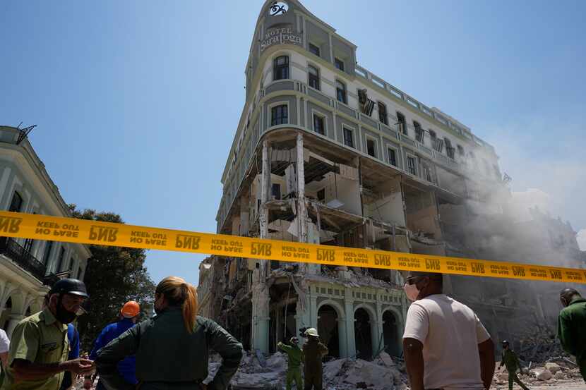 El Hotel Saratoga de cinco estrellas sufre graves daños tras una explosión en La Habana...