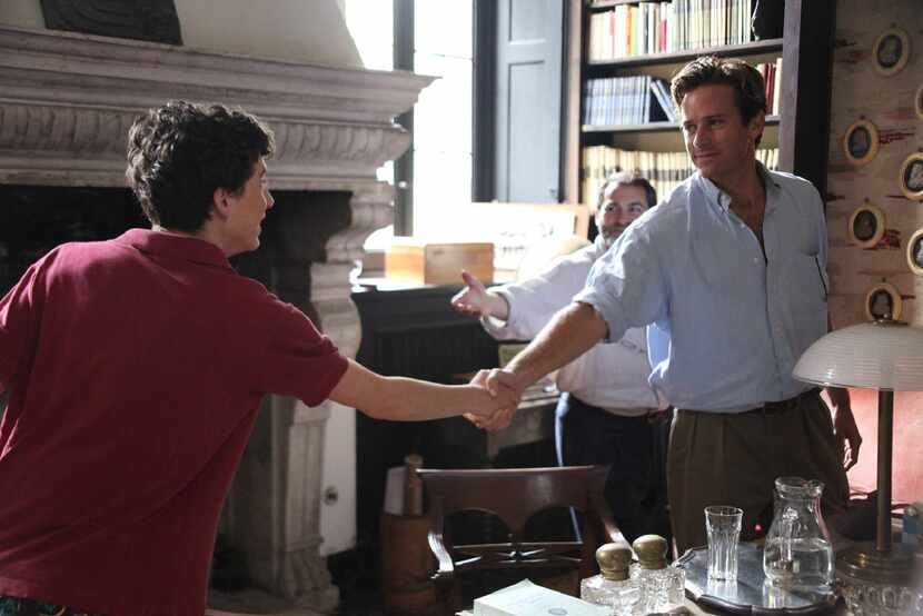 TimothÅ½e Chalamet and Armie Hammer appear in "Call Me by Your Name" by Luca Guadagnino, an...