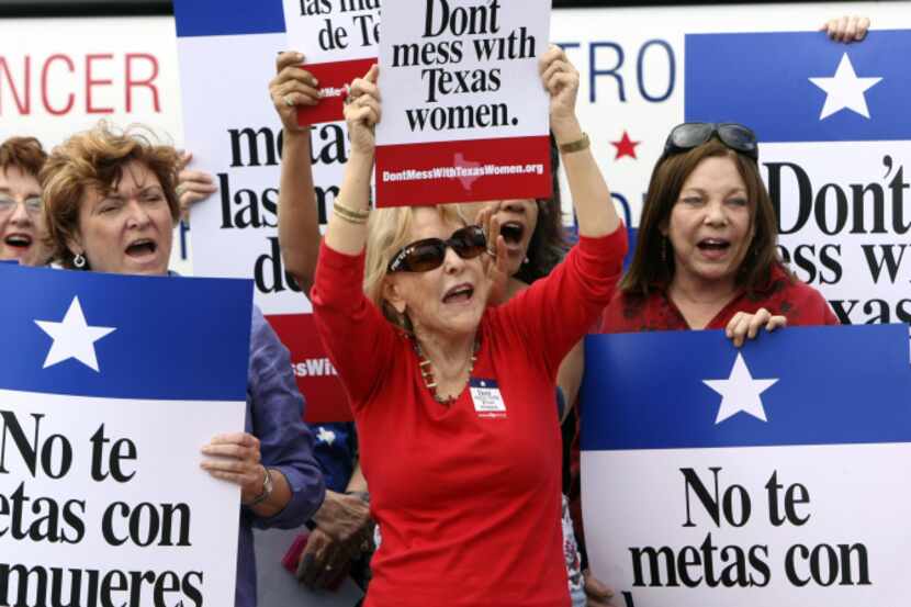 A rally in San Antonio last year protested the attempt to cut Planned Parenthood out of the...