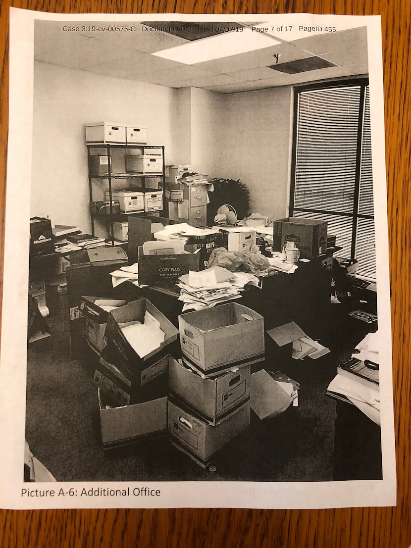 This court exhibit photo shows Gallagher's storage room. His employees told regulators that...