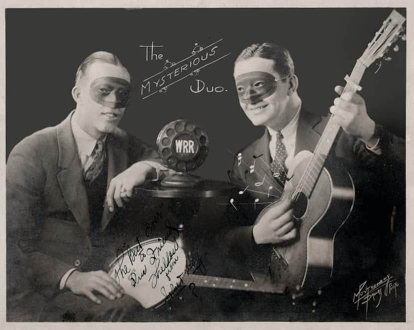 The Mysterious Duo of Dallas radio station WRR in the mid-1920s consisted of staff musicians...