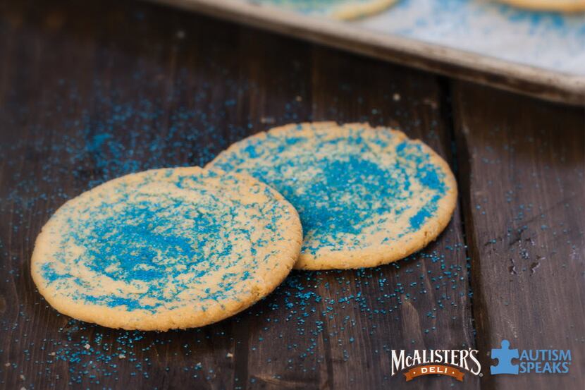 McAlister's turned their signature sugar cookies blue and said they will donate half of the...