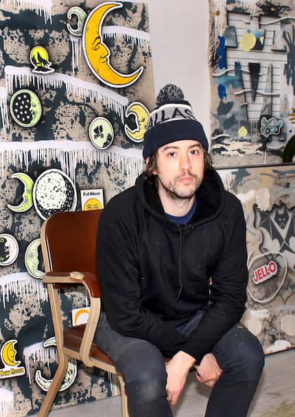Artist Josh Reames, a Dallas native, is photographed at his studio in Brooklyn.