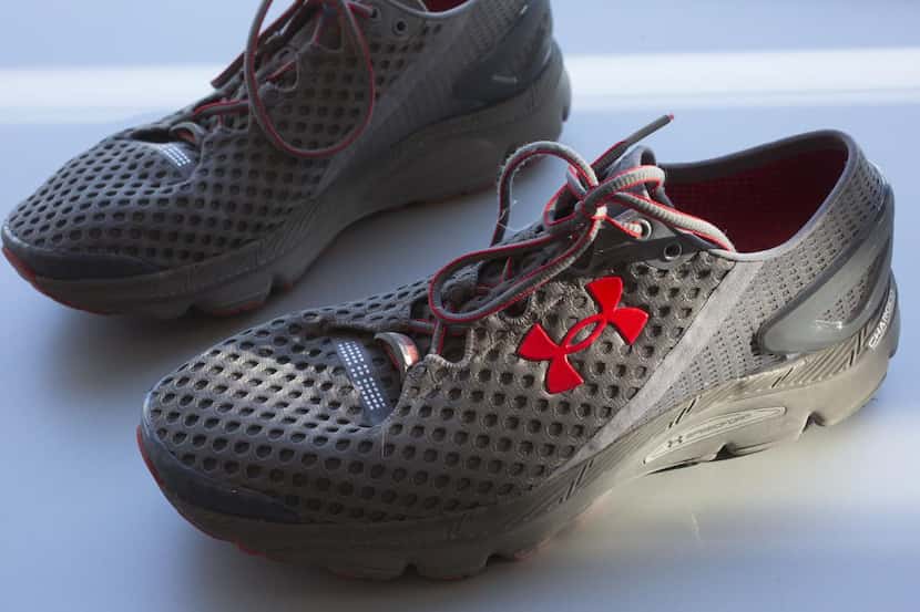
Under Armour’s SpeedForm Gemini 2 running shoes contain an embedded chip to track exercise. 
