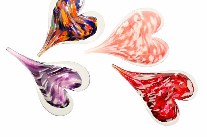Creating glass hearts at Vetro Glassblowing Studio & Gallery is a hot option (it involves a...