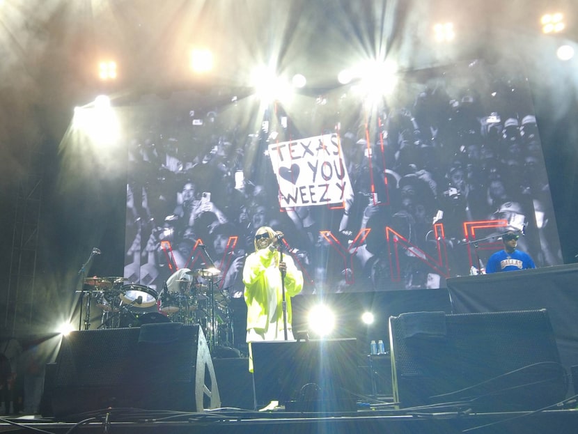 Rapper Lil Wayne performs at the first TwoGether Land hip-hop festival in Dallas.