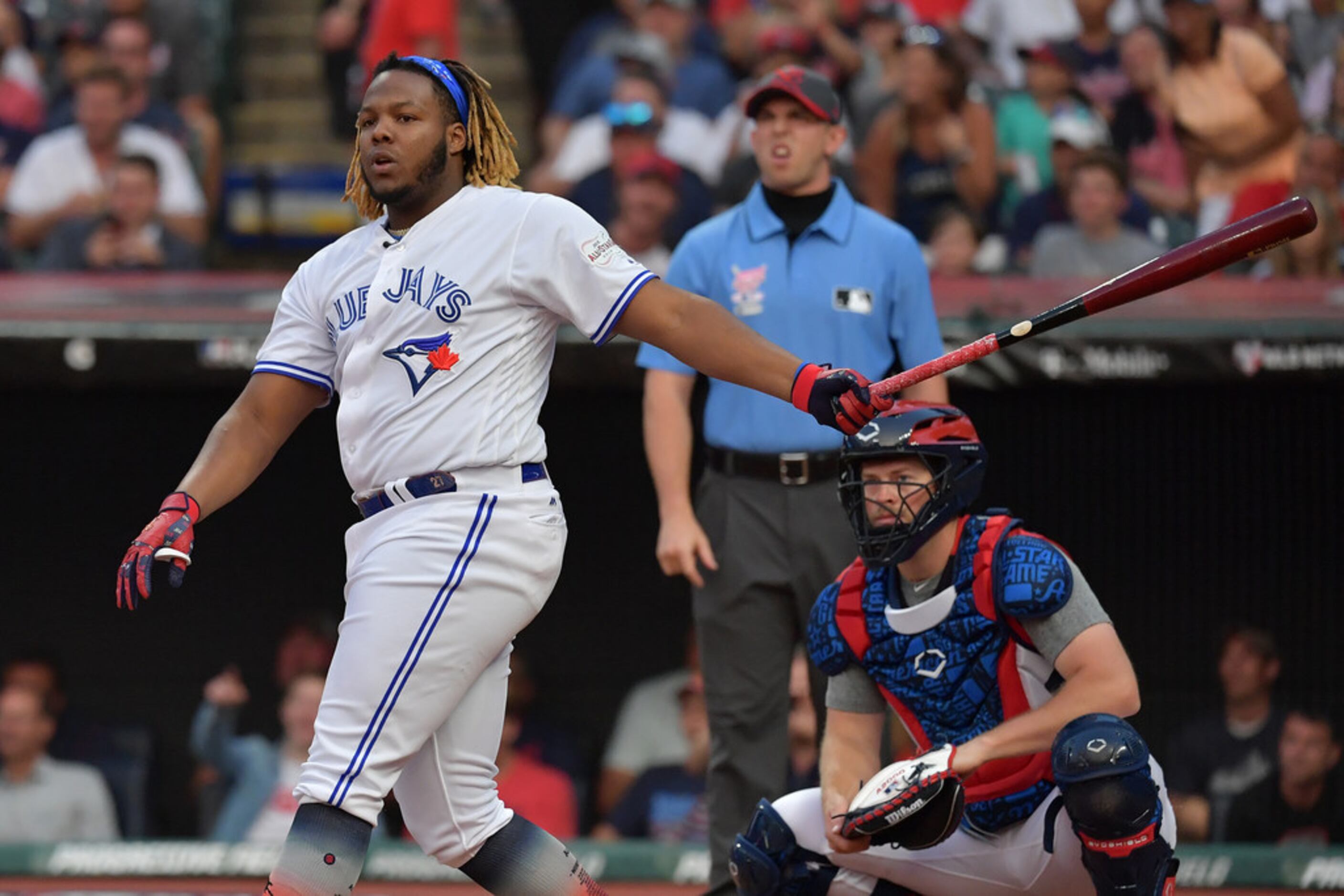 ESPN - Vlad Guerrero Jr. hit his first two home runs of his MLB career with  the Toronto Blue Jays in the same park his dad, Vladimir Guerrero, won the  2007 Home
