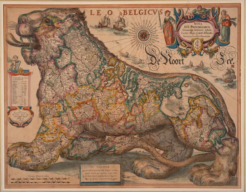 Nicolaes Visscher and Hessel Gerritsz's "Map of the Northern and Southern Netherlands as a...
