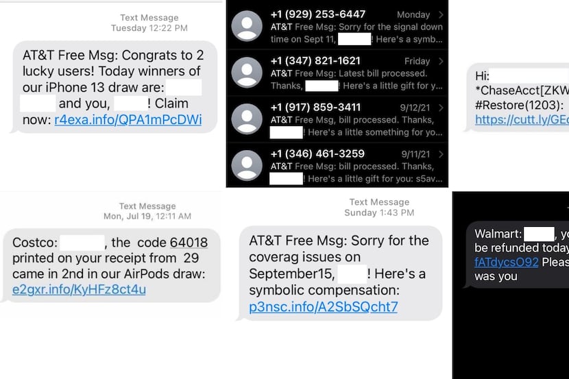 Texans are receiving more spam texts this year as scammers attempt to circumvent U.S....