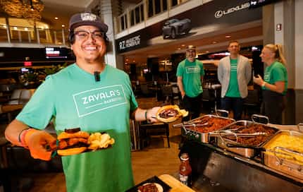 Zavala’s Barbecue owner Joe Zavala, a Grand Prairie native, was asked to open a stand inside...