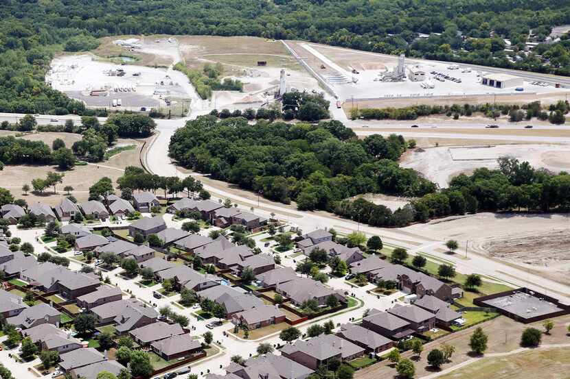 McKinney Greens subdivision sits on the opposite side of McDonald Street near CowTown...