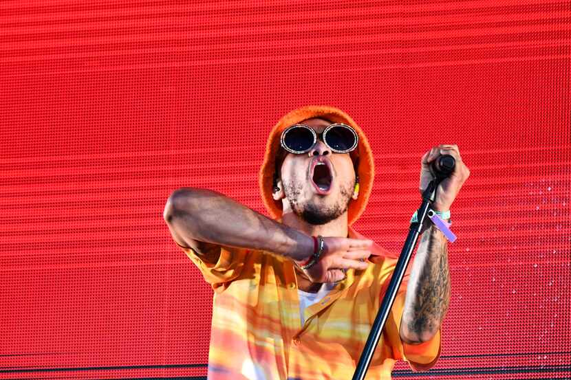 Anderson .Paak & The Free Nationals performs at Coachella Stage during the 2019 Coachella...