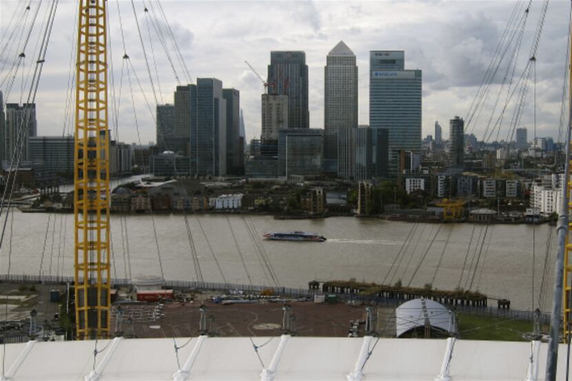 View from the top of the O2 Arena.