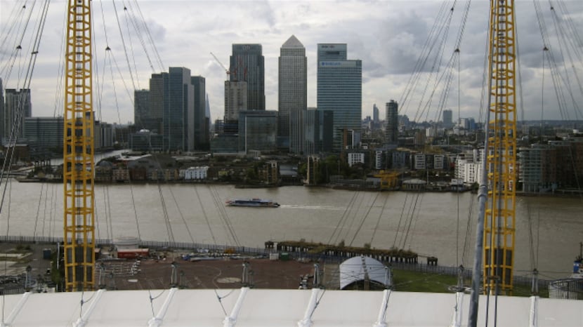 View from the top of the O2 Arena.