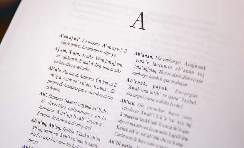 Teacher Autumn Slosser recently acquired a Q’eqchi’-Spanish dictionary and glossary, and she...