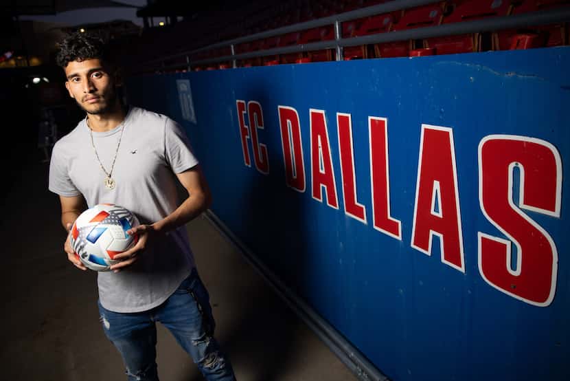 FC Dallas forward Ricardo Pepi poses for a photo at Toyota Stadium in Frisco on Wednesday,...