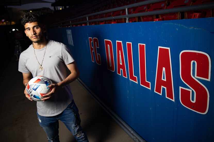 FC Dallas forward Ricardo Pepi poses for a photo at Toyota Stadium in Frisco on Wednesday,...