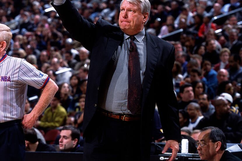 Don Nelson head coach of the Dallas Mavericks and of the West All Stars gives some...