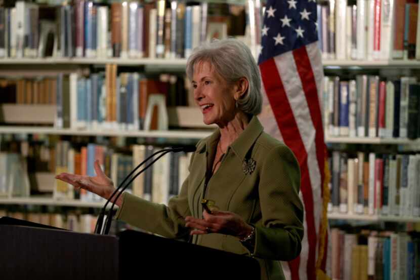 Health and Human Services Secretary Kathleen Sebelius speaks in Miami about the new health...