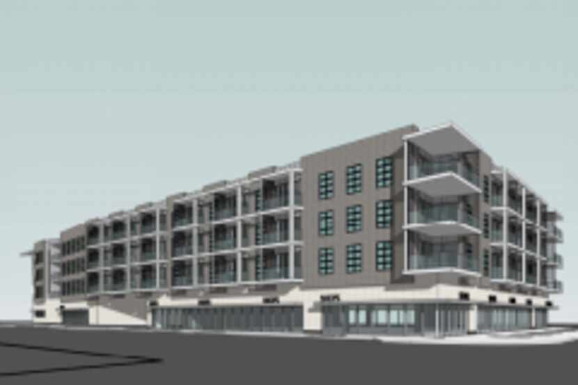  A rendering of the new Farmers Market apartment complex. (Spectrum Properties)