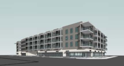  A rendering of the new Farmers Market apartment complex. (Spectrum Properties)