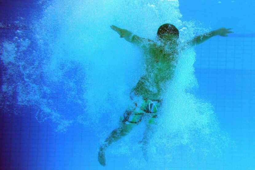 File photo of a swimmer at  Plano's Texas Pool.