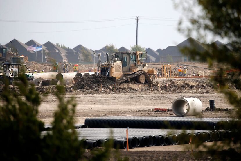 Construction began in September for Emerson High School, which will be the Frisco school...