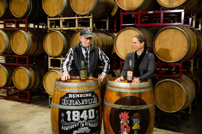 Dr. Bob Young and daughter Alison Young of Bending Branch winery in the Texas Hill Country.