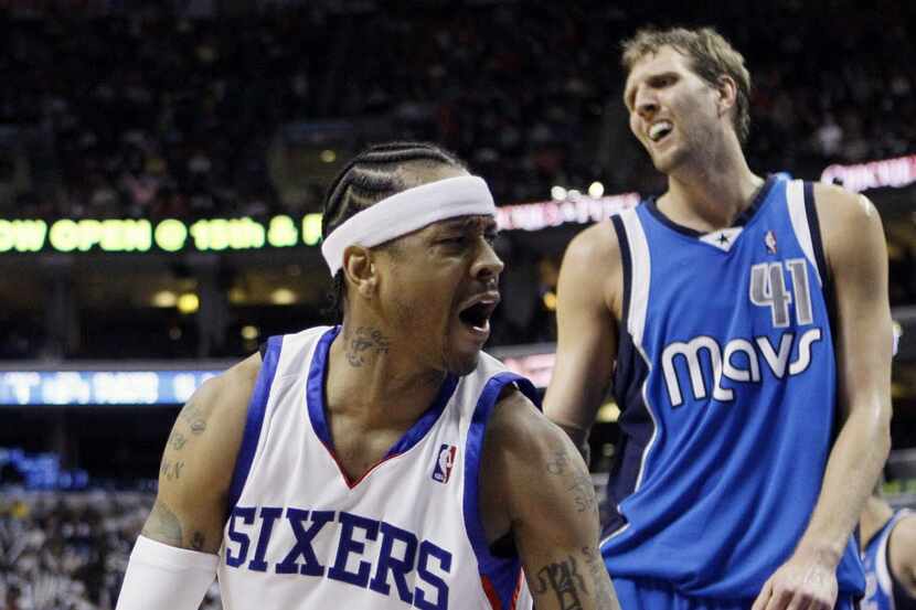 Allen Iverson didn't play in the February 2010 All-Star Game in Arlington, but he did play...