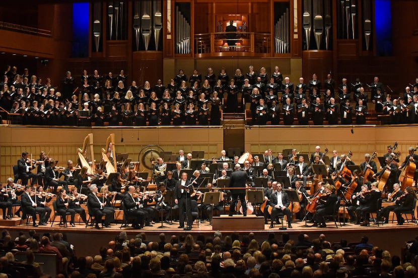 The Dallas Symphony Orchestra performs with Jaap Van Zweden in May. 