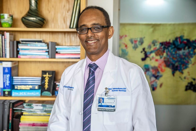 Dr. Mehari Gebreyohanns, a UT Southwestern neurologist, coined a term for "stroke" in...