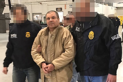 This file handout photo released by the Mexican Interior Ministry shows Joaquin Guzman Loera...