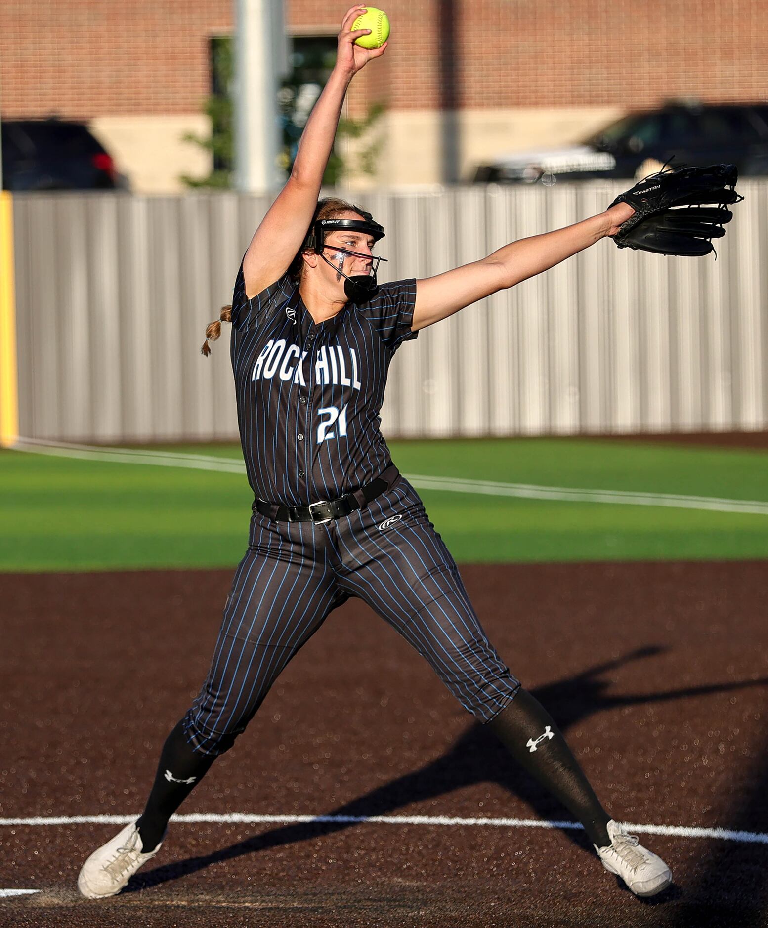 Prosper Rock Hill starting pitcher Taylor Hagen shuts out Royce City, 1-0 in game 2 of the...